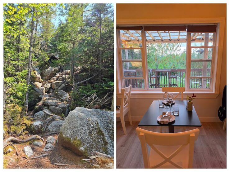 hiking and dining in Nova Scotia