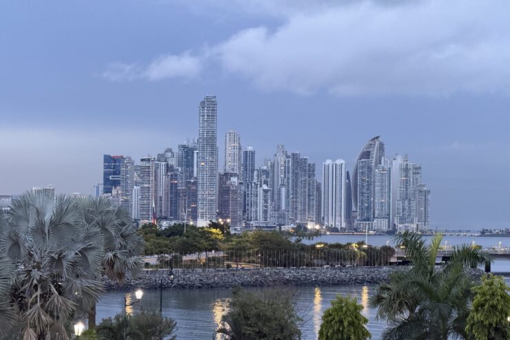 panama city skyline from across the water