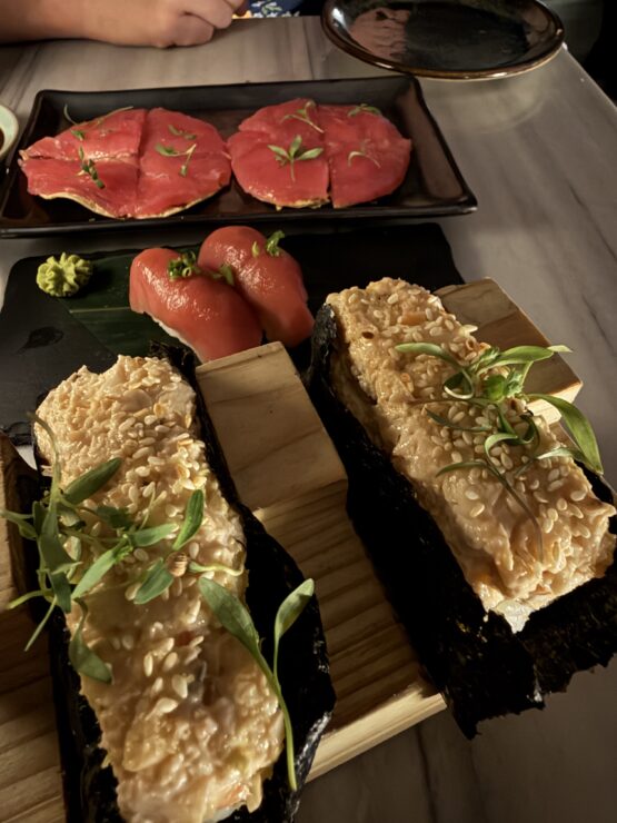 sushi dish at Azihar Panama City