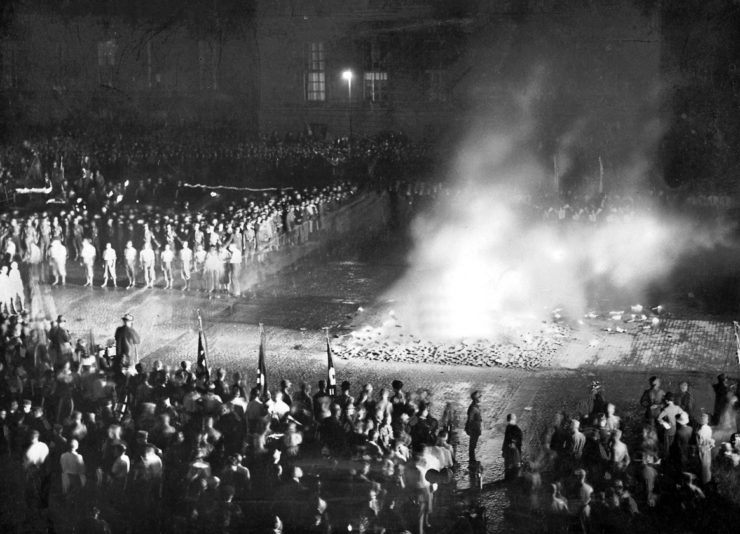 Book burnings in 1935 in Königsplatz