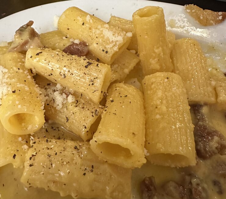 Take the advice at Zero Sei and try the Rigatoni Carbonara