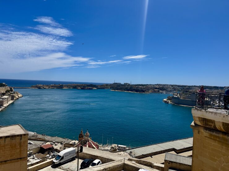 Malta Harbor offers all the deepest shades of blue, from water to sky
