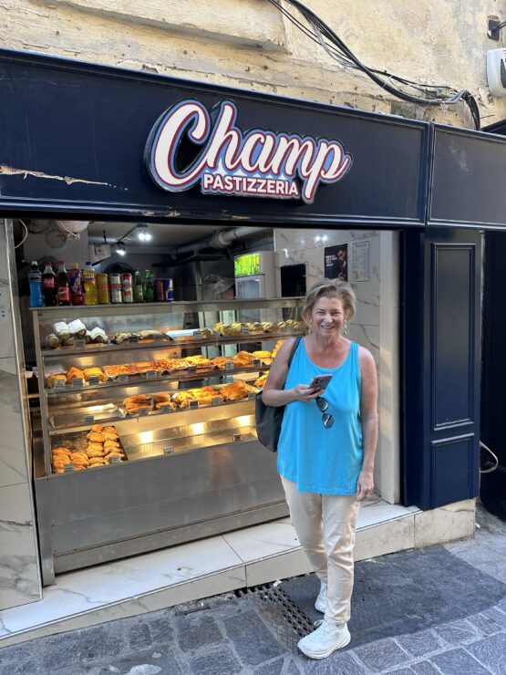 Champ Pastizzeria is an easy spot to grab one of Malta's famous pastizzi pastries