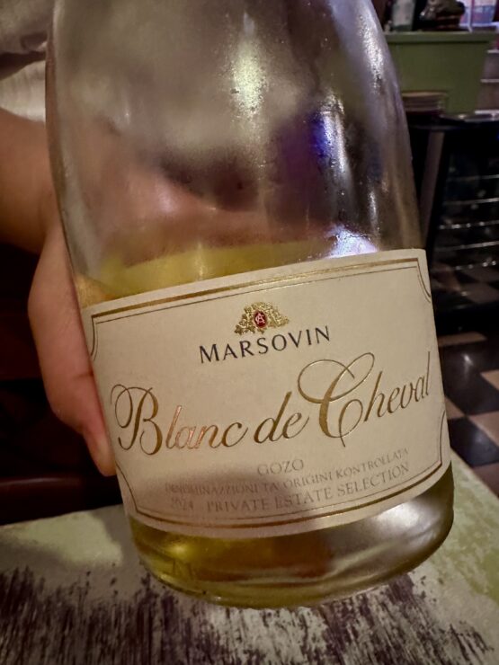 Marsovin Blanc de Cheval Chardonnay from Gozo, Malta