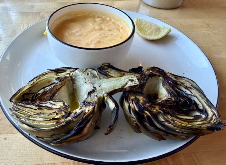Grilled Artichoke with Béarnaise Sauce © Susan Greenberg