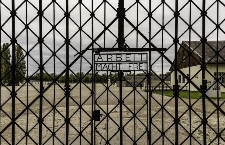 Entrance gate at Dachau