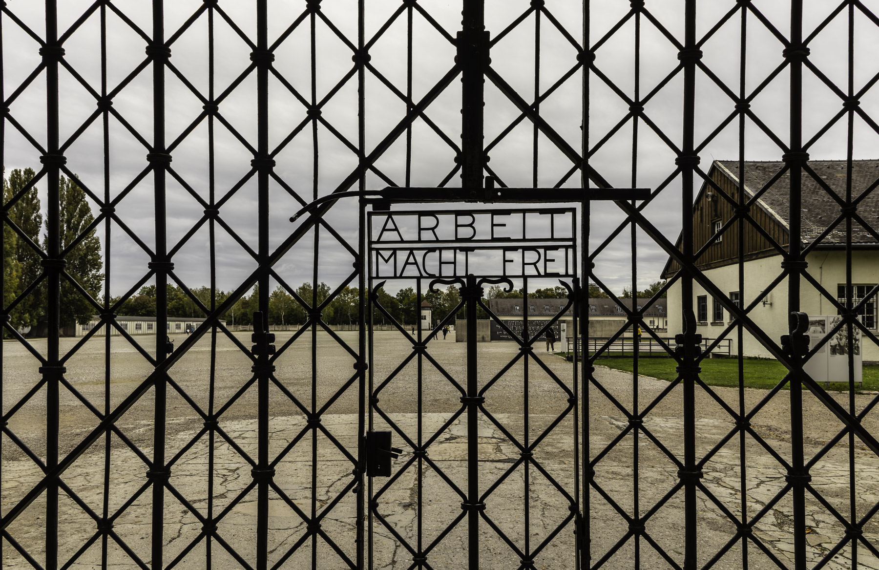 Entrance gate at Dachau