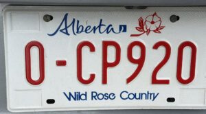Alberta Canada License Plate
