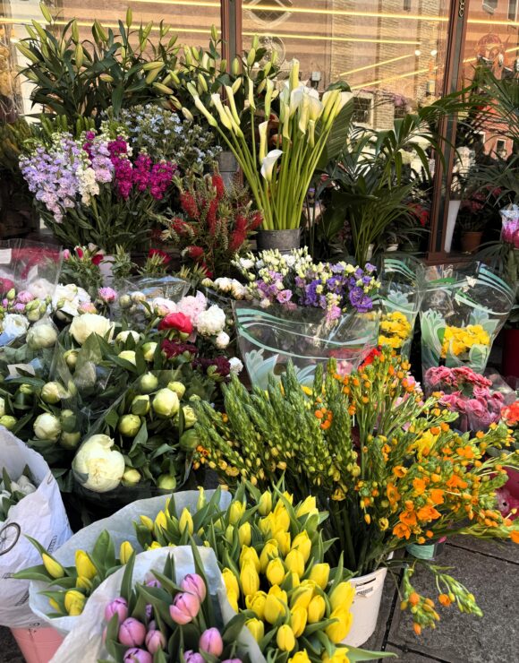 Flowers for sale in Venice streets