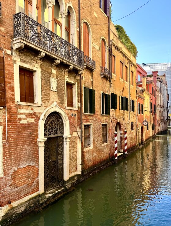 Venice canals and homes