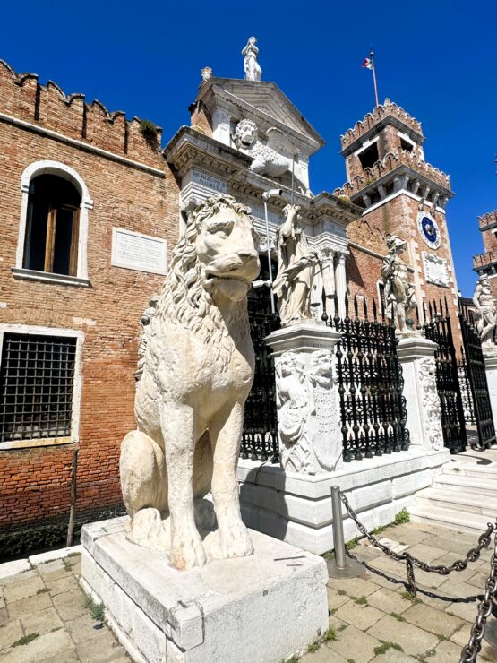 Pireaus lion sculpture at the Venetial Arsenal