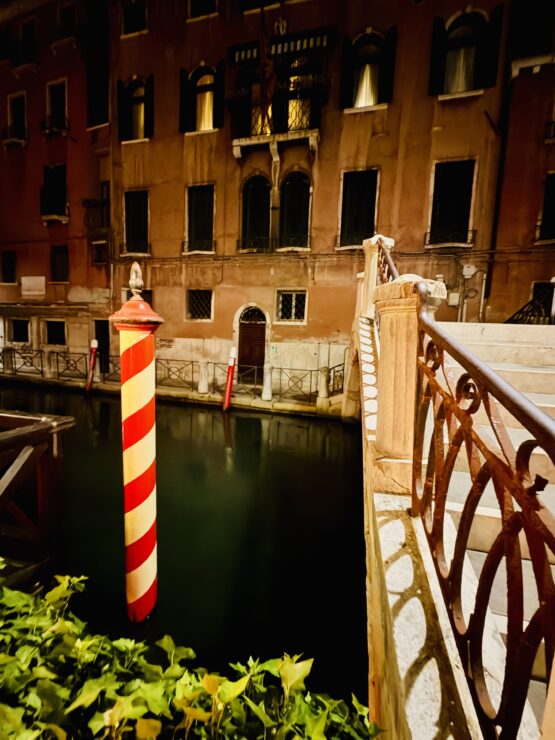 Entry by boat for the Splendid Venice