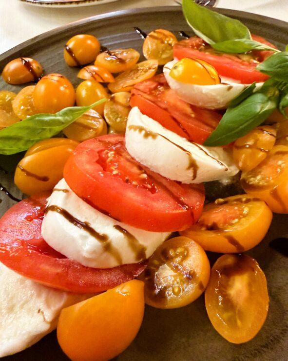 Tomatoes and Mozzarella Dish