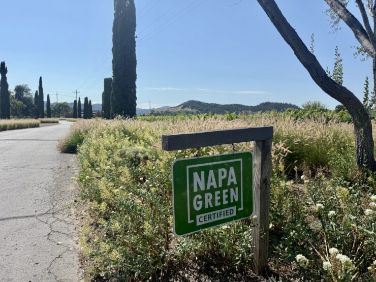 Look for the Napa Green sign to find sustainable wineries when you're visiting Napa Valley.