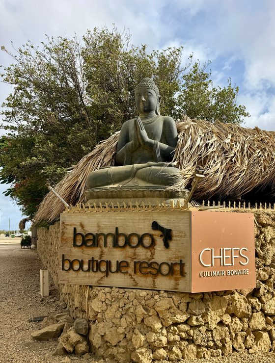 Sign outside Bamboo Bonaire