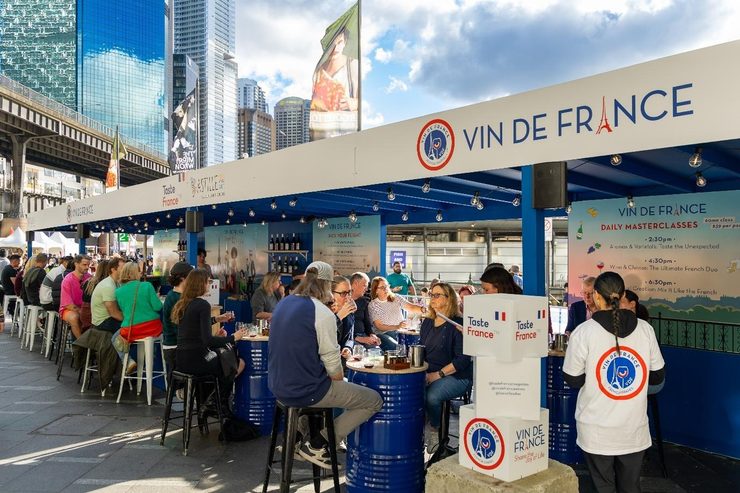 Vin De France stand at the Bastille Festival in Sydney.